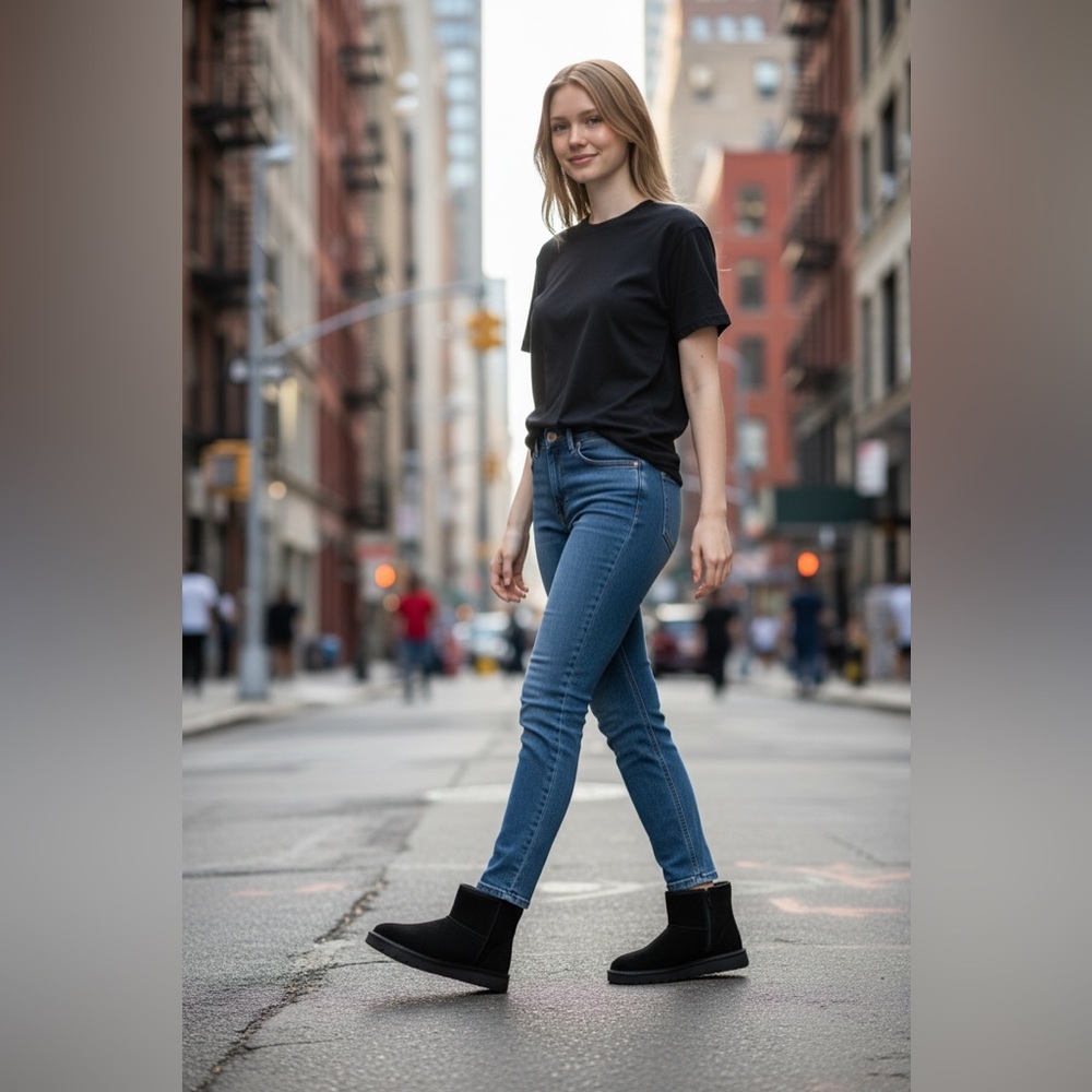 Universal Thread woman’s memory foam Black Winter… - image 1